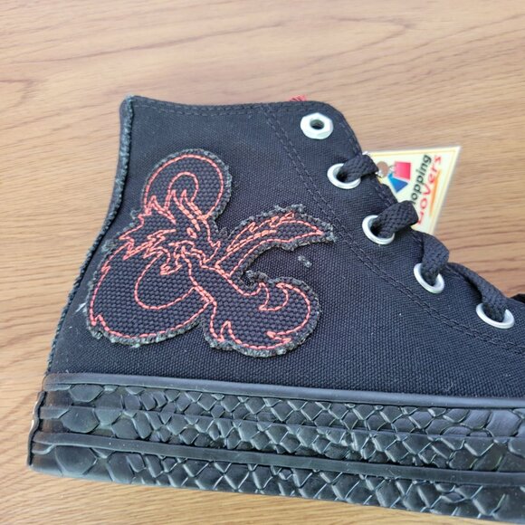 ⭐Converse x Dungeons & Dragons Chuck Taylor All Star Black Womens Sz 8.5 A09886C - Picture 9 of 12